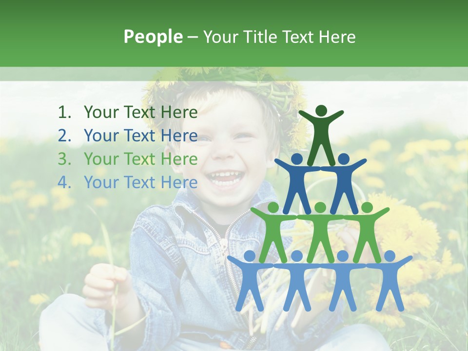 Caucasian Bonding Outdoors PowerPoint Template