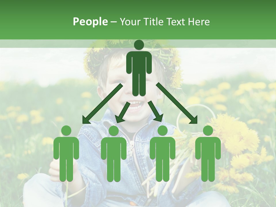 Caucasian Bonding Outdoors PowerPoint Template