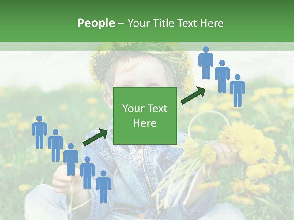 Caucasian Bonding Outdoors PowerPoint Template