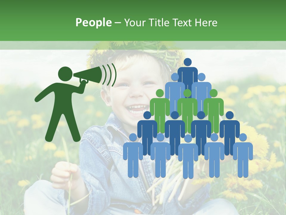 Caucasian Bonding Outdoors PowerPoint Template