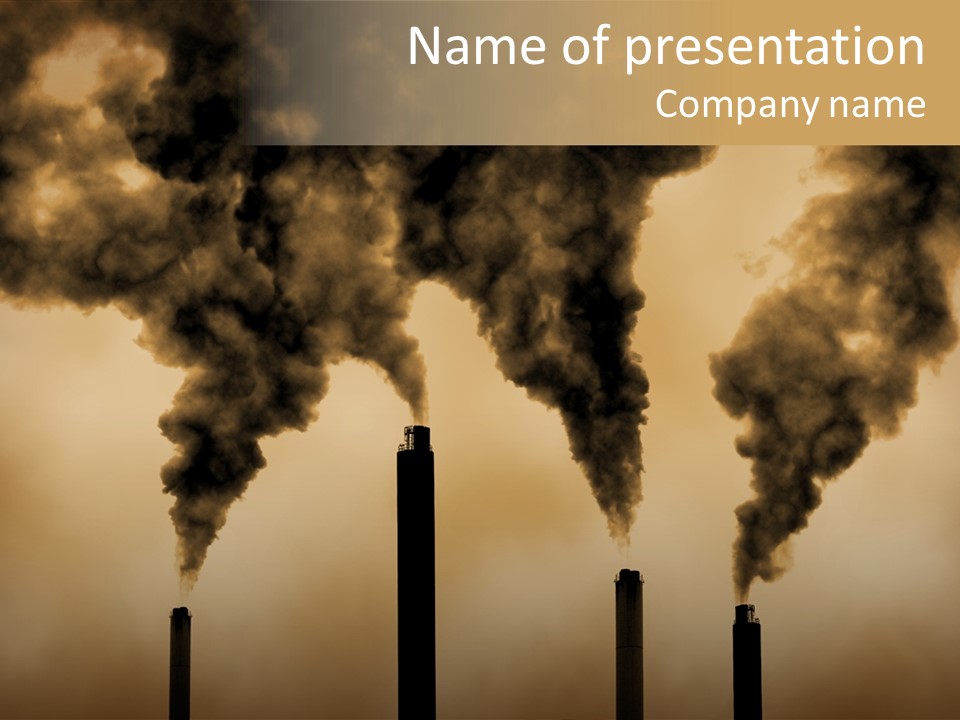 Pollution Acid Industry PowerPoint Template