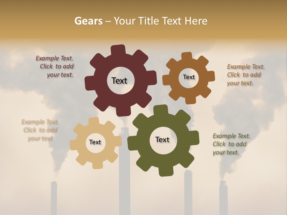 Pollution Acid Industry PowerPoint Template