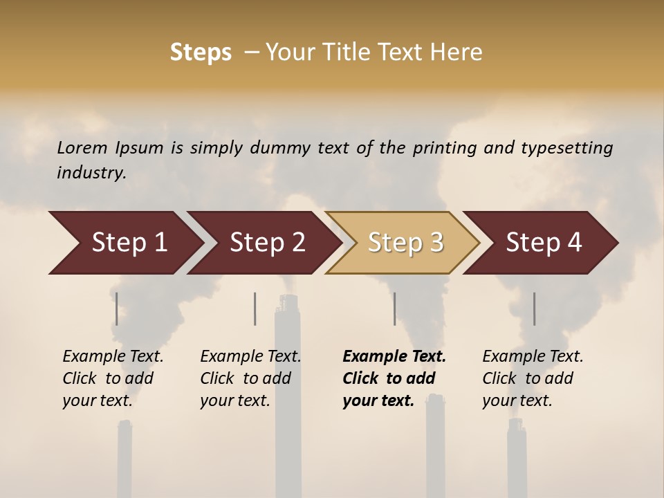 Pollution Acid Industry PowerPoint Template
