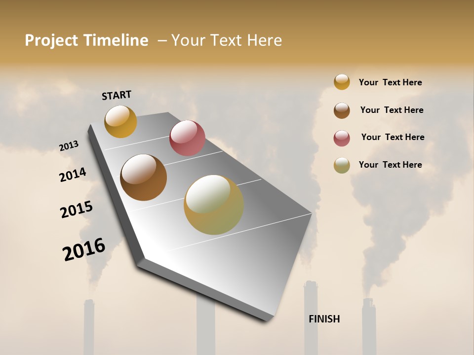 Pollution Acid Industry PowerPoint Template