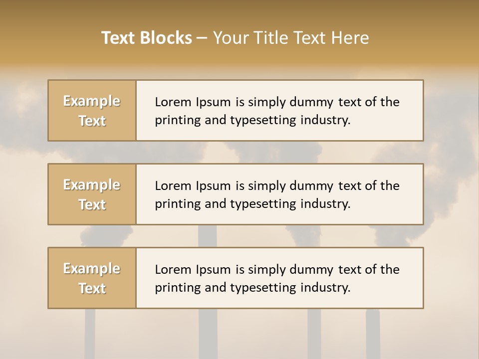 Pollution Acid Industry PowerPoint Template