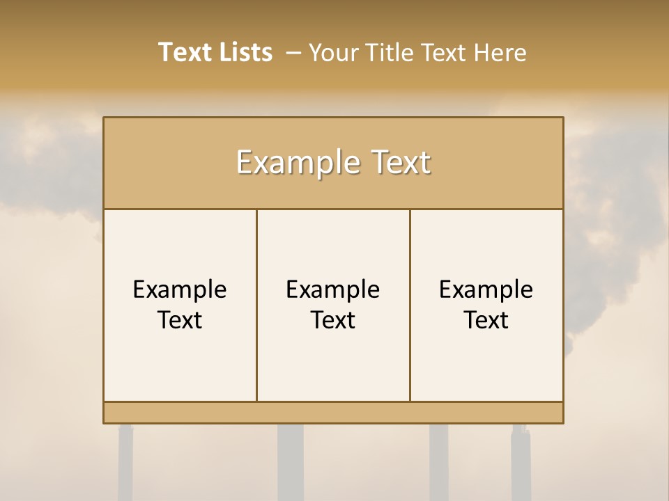 Pollution Acid Industry PowerPoint Template