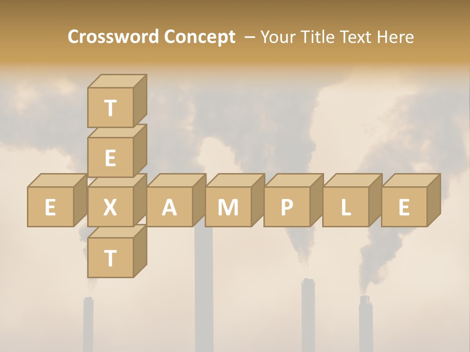 Pollution Acid Industry PowerPoint Template