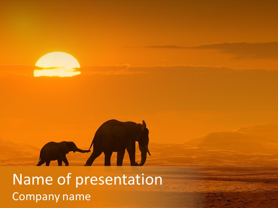 Journey Morning Rendered PowerPoint Template