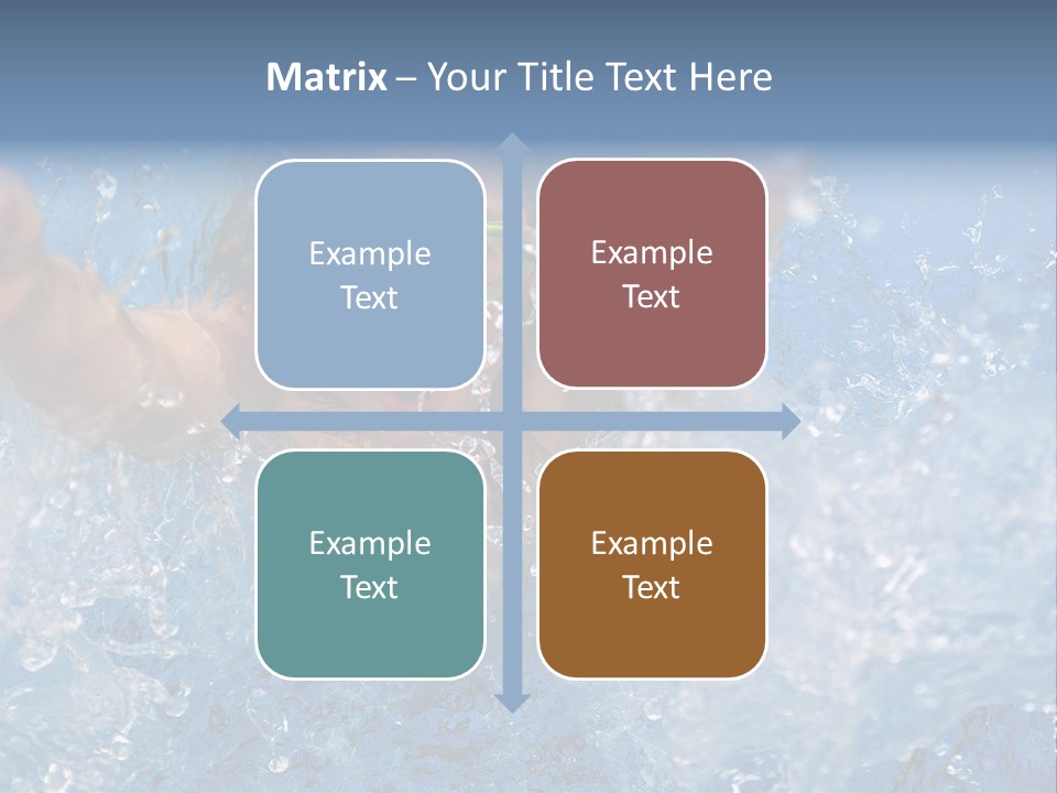 Boy Swimming Pool Skin PowerPoint Template