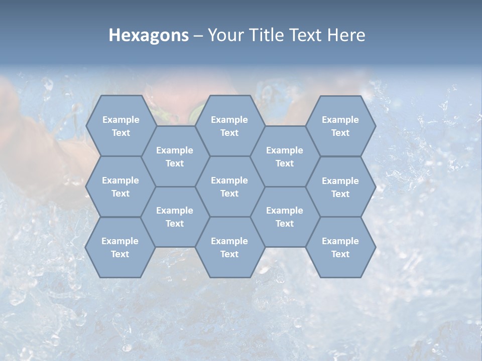 Boy Swimming Pool Skin PowerPoint Template