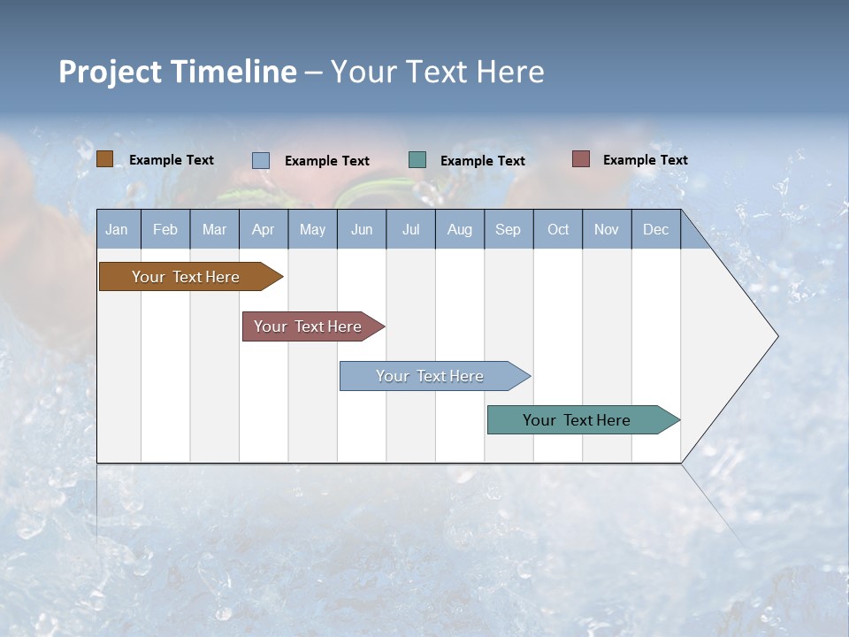 Boy Swimming Pool Skin PowerPoint Template