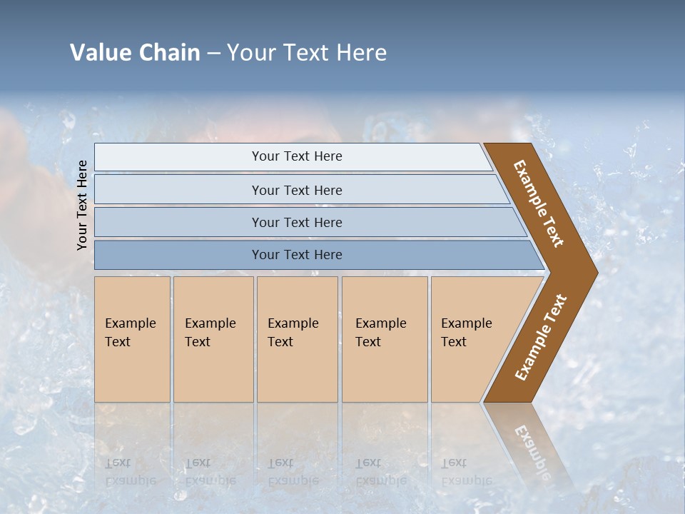 Boy Swimming Pool Skin PowerPoint Template