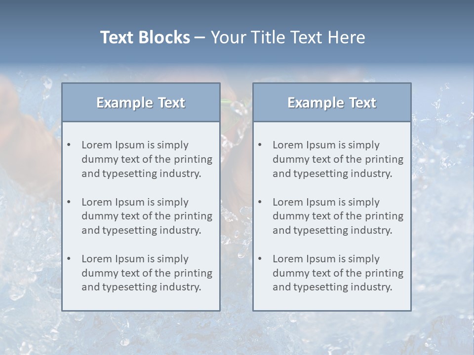 Boy Swimming Pool Skin PowerPoint Template