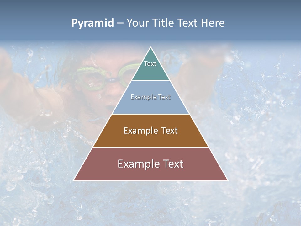 Boy Swimming Pool Skin PowerPoint Template