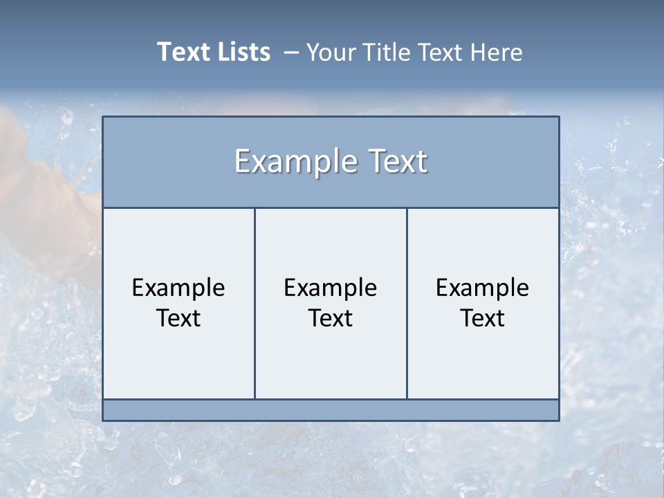 Boy Swimming Pool Skin PowerPoint Template