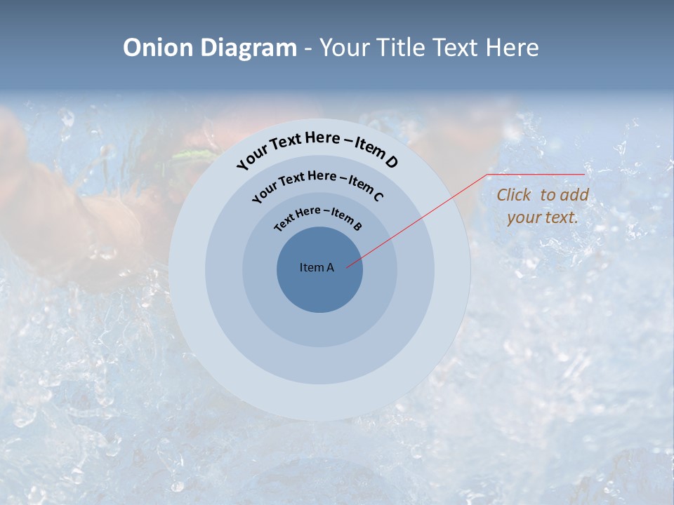 Boy Swimming Pool Skin PowerPoint Template