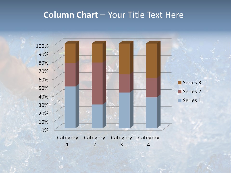 Boy Swimming Pool Skin PowerPoint Template