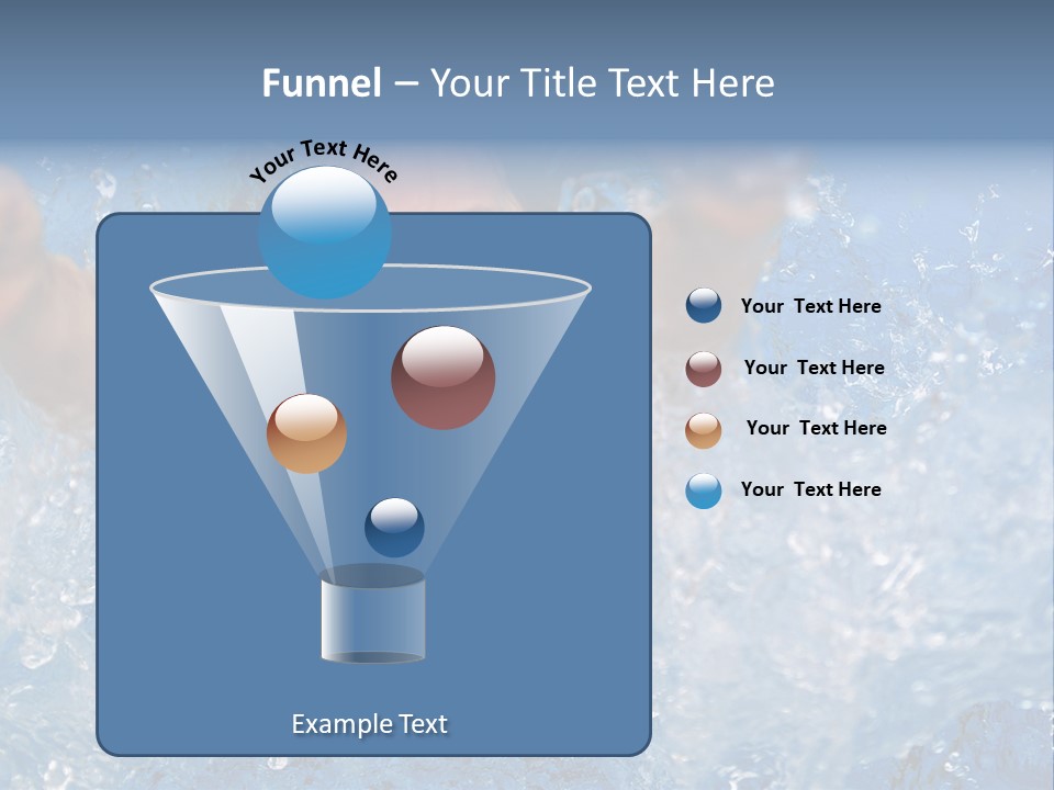 Boy Swimming Pool Skin PowerPoint Template