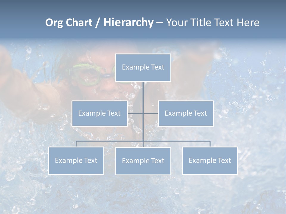 Boy Swimming Pool Skin PowerPoint Template