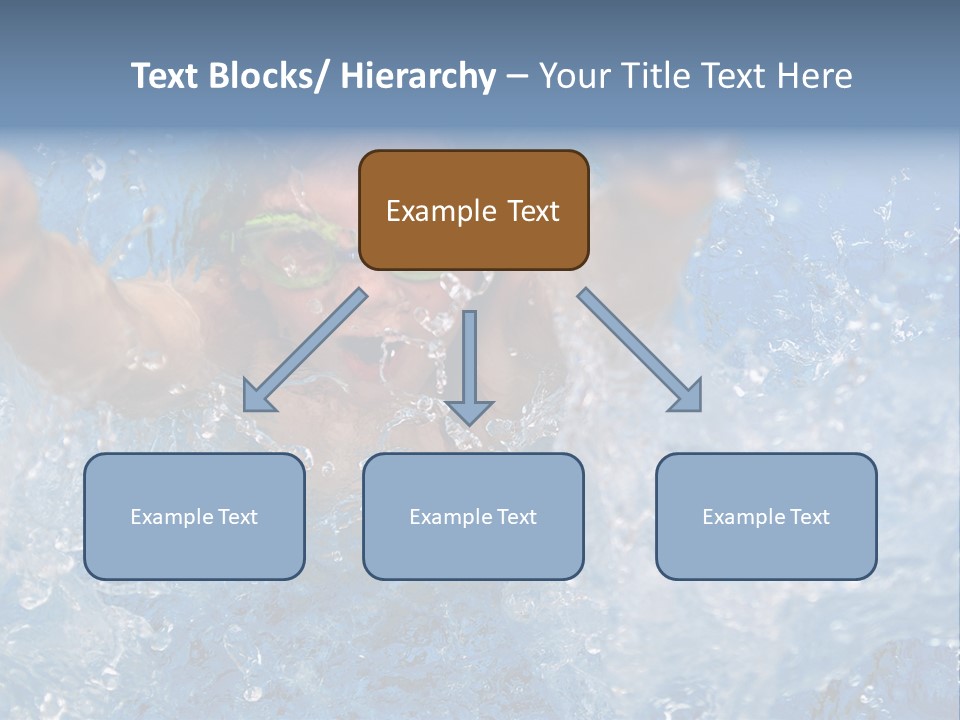 Boy Swimming Pool Skin PowerPoint Template