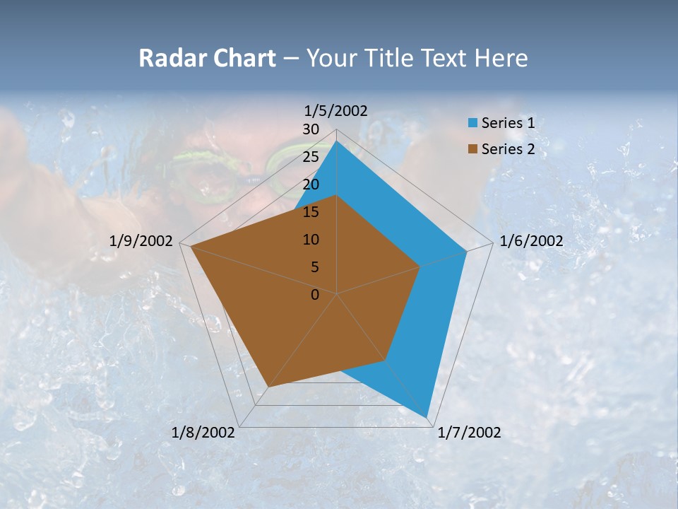 Boy Swimming Pool Skin PowerPoint Template