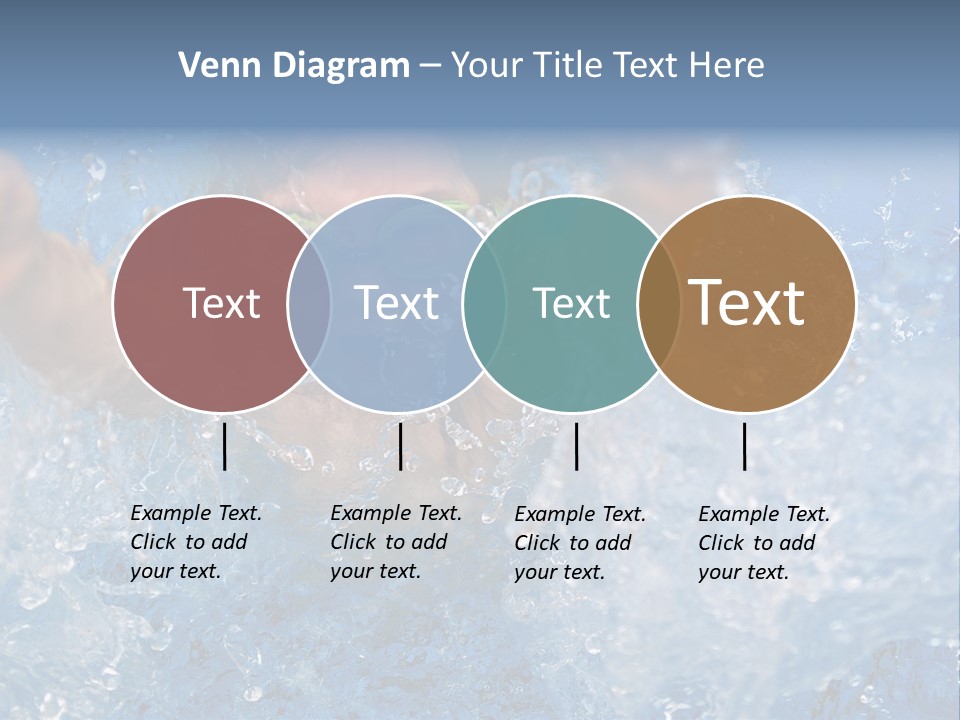 Boy Swimming Pool Skin PowerPoint Template