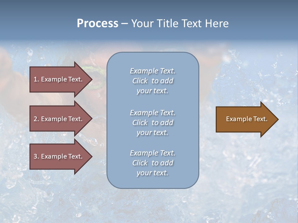 Boy Swimming Pool Skin PowerPoint Template