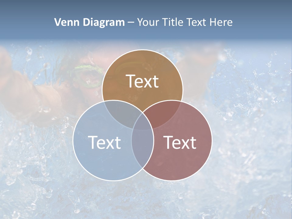 Boy Swimming Pool Skin PowerPoint Template