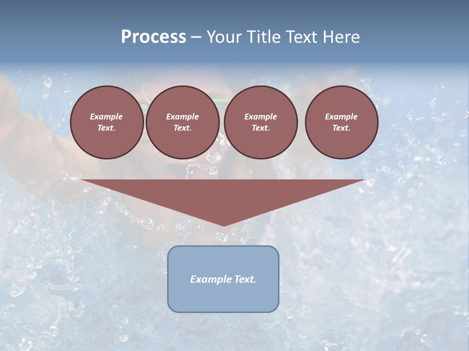 Boy Swimming Pool Skin PowerPoint Template