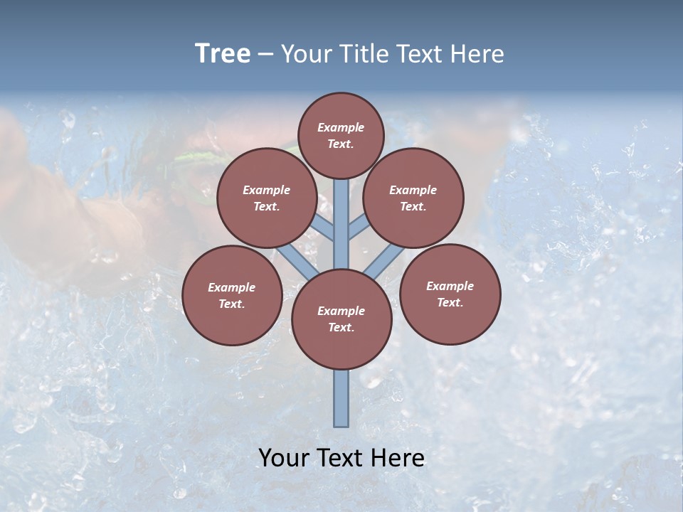 Boy Swimming Pool Skin PowerPoint Template