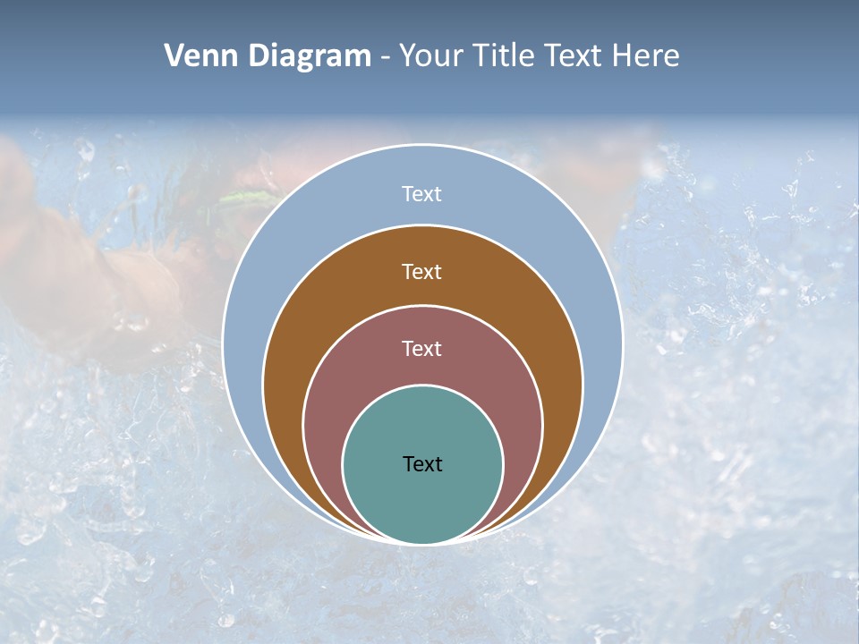 Boy Swimming Pool Skin PowerPoint Template