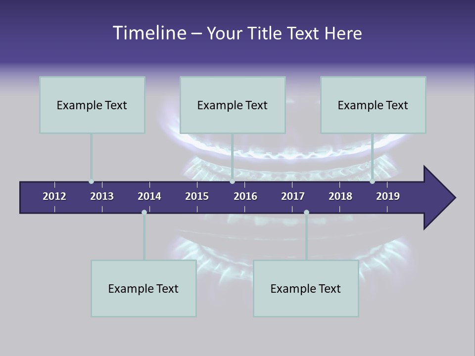 Flame Stove Flamed PowerPoint Template
