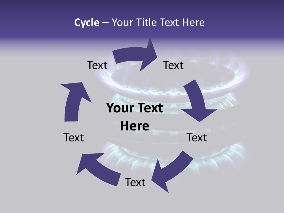 Flame Stove Flamed PowerPoint Template