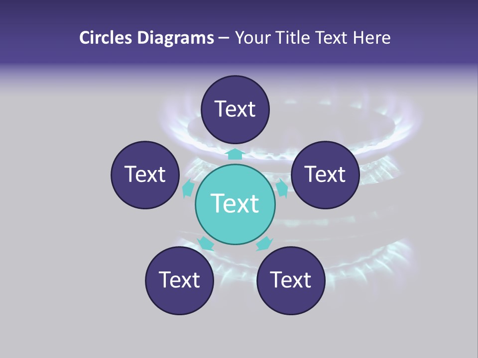 Flame Stove Flamed PowerPoint Template