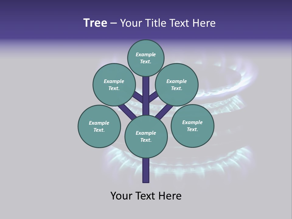 Flame Stove Flamed PowerPoint Template