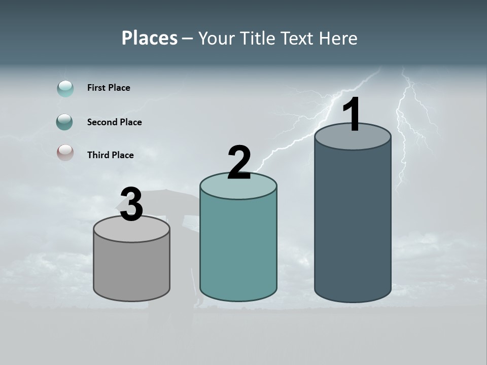 Grass Lightning Safety PowerPoint Template