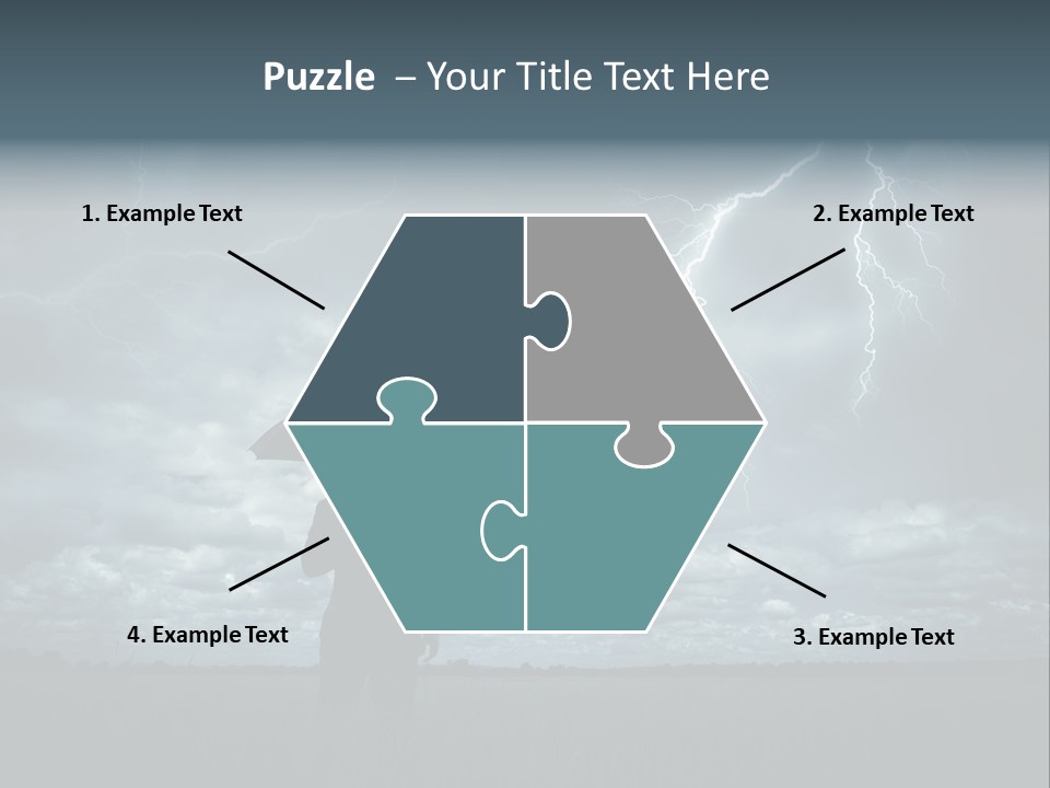 Grass Lightning Safety PowerPoint Template