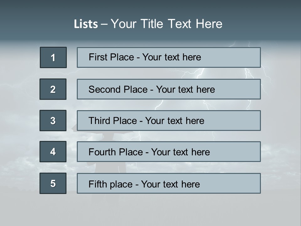 Grass Lightning Safety PowerPoint Template