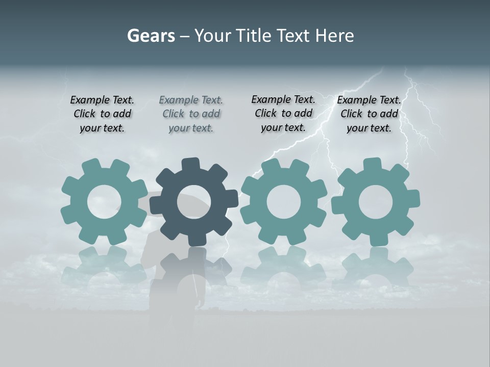 Grass Lightning Safety PowerPoint Template