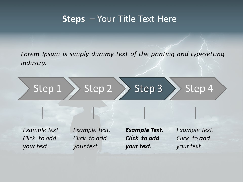 Grass Lightning Safety PowerPoint Template