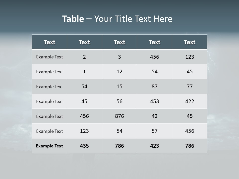 Grass Lightning Safety PowerPoint Template