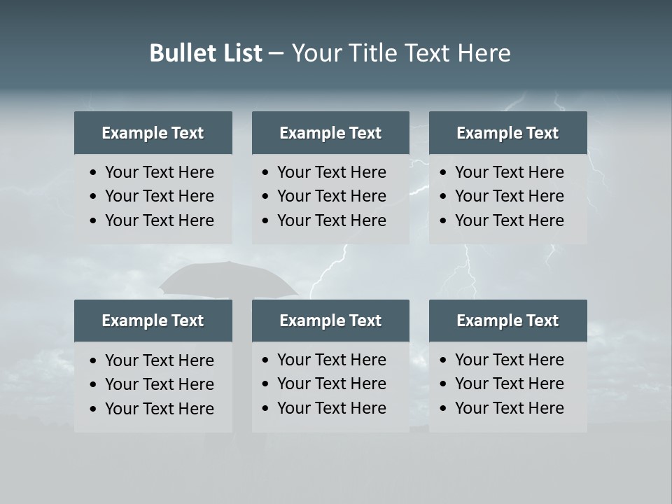 Grass Lightning Safety PowerPoint Template