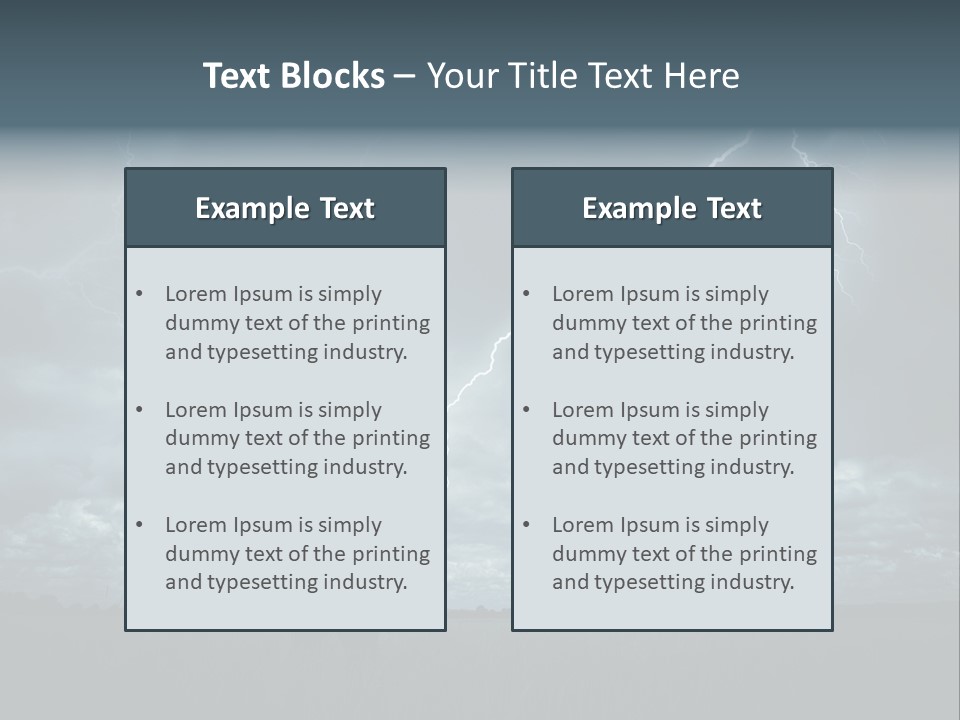 Grass Lightning Safety PowerPoint Template