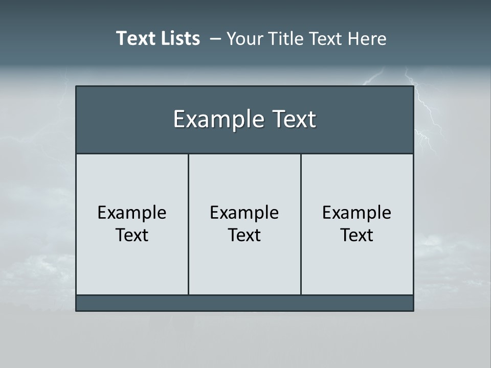 Grass Lightning Safety PowerPoint Template