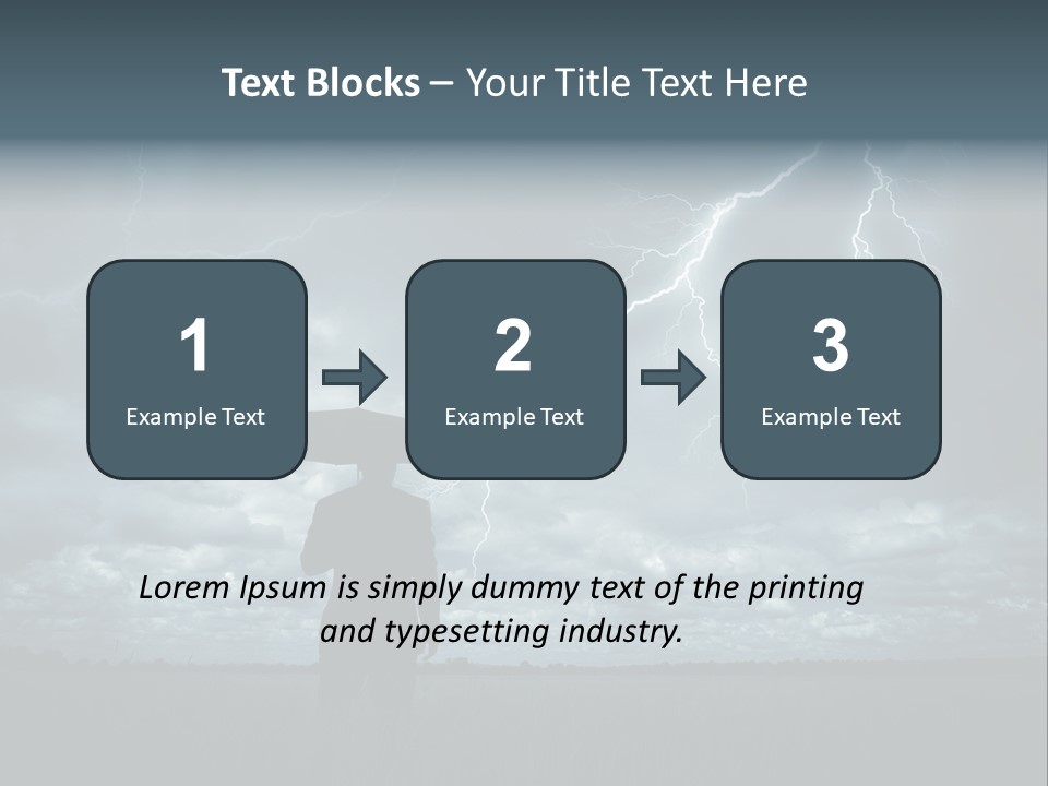 Grass Lightning Safety PowerPoint Template