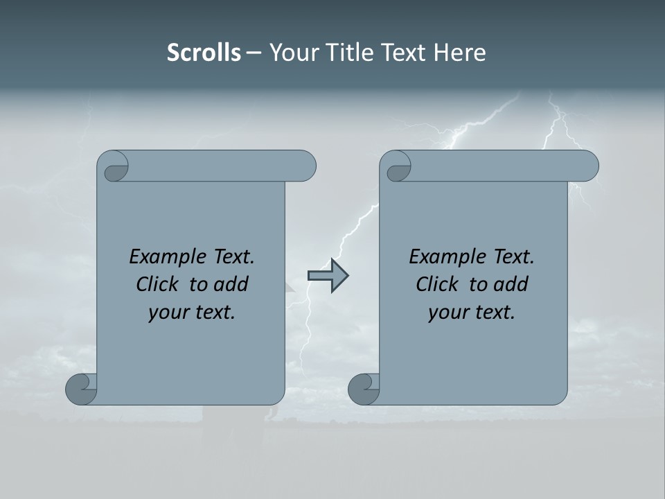 Grass Lightning Safety PowerPoint Template