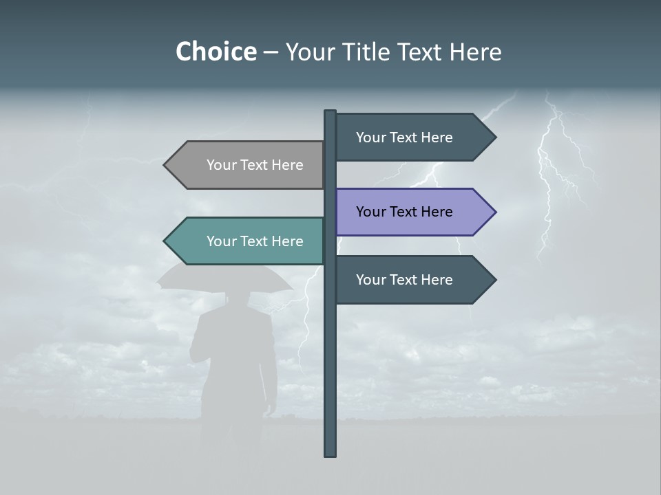 Grass Lightning Safety PowerPoint Template