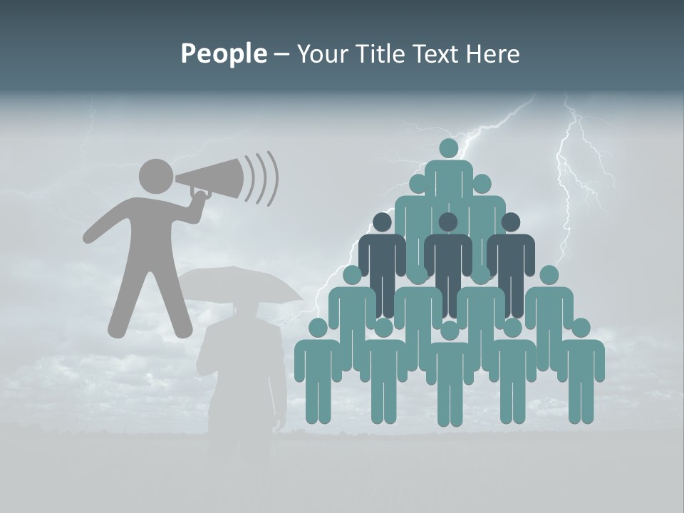 Grass Lightning Safety PowerPoint Template