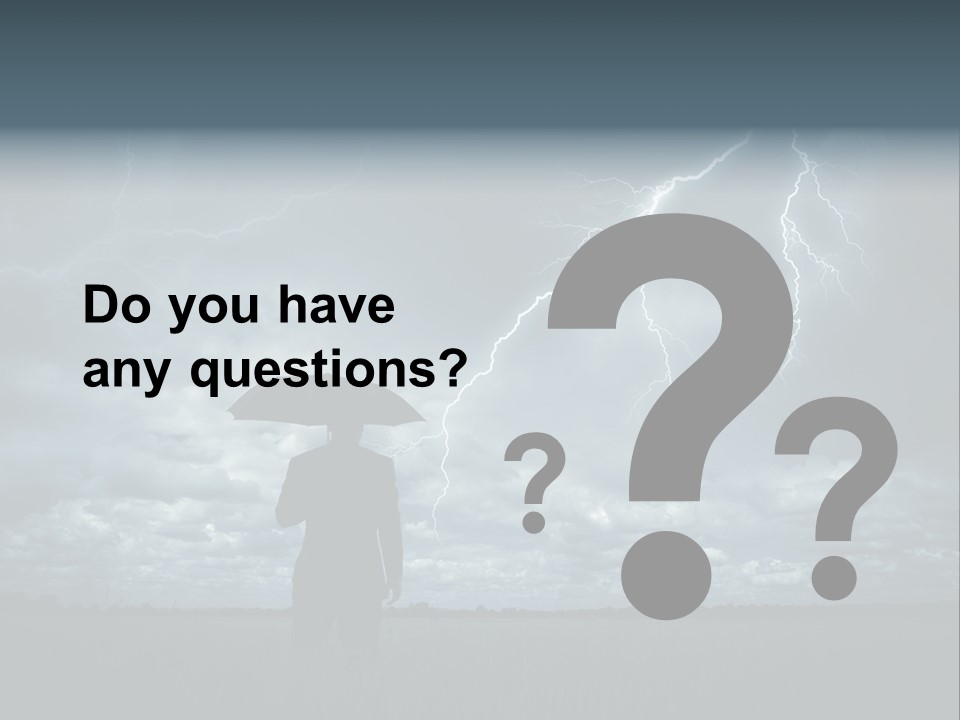 Grass Lightning Safety PowerPoint Template