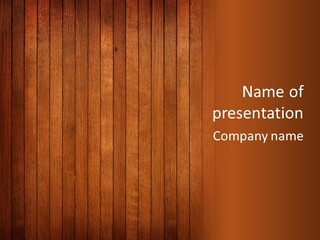 Oak Timber Wooden PowerPoint Template